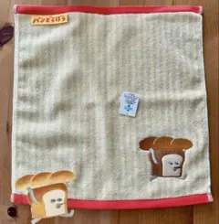 パンどろぼう　ハンドタオル　ストライプ×刺繍のサムネイル