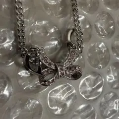 ネックレス　DIOR リボン