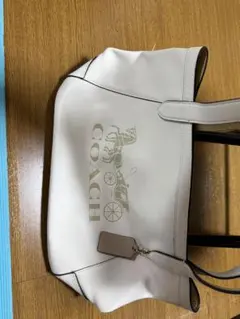 COACH ホワイト トートバッグ
