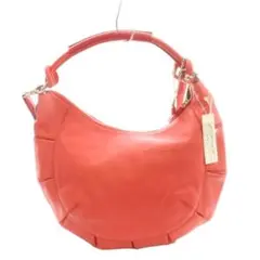 SAZABY サザビー 2WAY ショルダーバッグ レッド 本革 レザー 美品のサムネイル