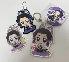 鬼滅の刃 胡蝶しのぶ ストラップ キーホルダー 缶バッジ