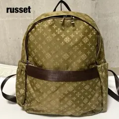 ラシット リュック バックパック モノグラム 金具 総柄 ゴールド ナイロン