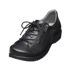 1回使用　AKAISHI 472 レースアップシューズ 24.5 ブラック 人気