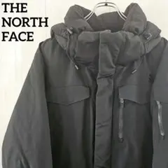 ノースフェイス☆ダウンジャケット 韓国限定 刺繍ロゴ XL ブラック 0152