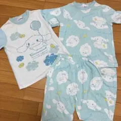 2トップス　シナモロール 女の子用キッズ 夏用　パジャマ 上下3点セットのサムネイル