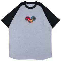 ウルトラマンコスモス　SRCラグランTシャツ　ヘザーグレー×ブラック　Sサイズ