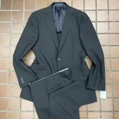 【限定価格】ブラック系リクルートスーツ　ビジネス　上下セットアップ/XL Y7