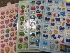 ぷくぷくシール 立体シール ボンボン たまごっち 4枚セット