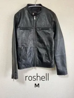 roshell ロシェル 牛革 レザージャケット M ブラック
