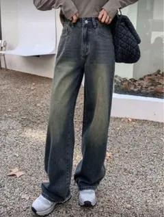 SHEIN Dazy Star レディース　ストレートデニムパンツ　Lサイズ