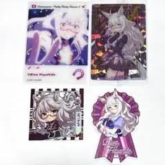 ウマ娘 ビワハヤヒデ カード、シール4枚セット