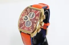 ◆ANGEL CLOVER ダブルプレイ ソーラー式 レッド 腕時計 07260