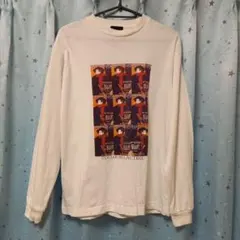 green label relaxing　アートプリント ホワイト長袖カットソー