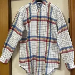 80s~90s Ralph Lauren プレーヤーズ.ロゴ チェック　Mサイズ