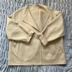 【早い者勝ち】クリーム色ジャケット ポケット付き