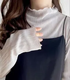 classicalelf 2way メロープリーツハイネックトップス