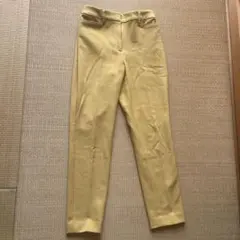 PLST イエロー XS パンツ 後ろポケット付き
