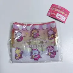 ハローキティ×マツケンサンバ クリアラメポーチ　ガチャガチャ タイニーチャム