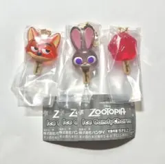 ズートピア ガチャガチャ アイスキャンディチャーム ニック、ジュディ