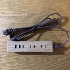 Fargo 電源タップ 木目調　USB付き