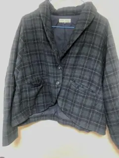 SAME HEART チェック柄ショートジャケット