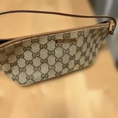 希少✨美品✨グッチ アクセサリーポーチ ミニバッグ GGキャンバス ロゴ