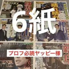 木村拓哉　スポーツ新聞6紙　プロフ必読ヤッピー様