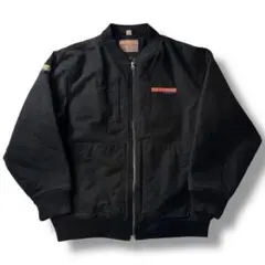 90s 古着 Swingster ダックワークジャケット ブラック 企業 刺繍