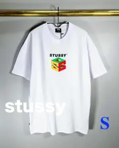 ★新品/海外限定/stussy/S64 ロゴ Tシャツ/WH/Sサイズ★