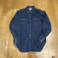 リーバイス　90s ショートホーン　バレンシア サイズL ウエスタンデニムシャツ