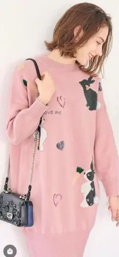 Chesty チェスティ ラビットニットワンピース　ピンク 2025年最新】chestyワンピースの人気アイテム - メルカリ Chesty