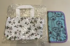 【三越　友の会】WEDGWOODワイルドストロベリー柄ミニトート＆マルチポーチ