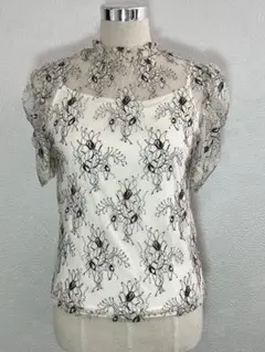 MISCH MASCHミッシュマッシュ繊細レースブラウス