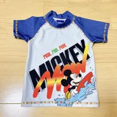 男の子　ベビー　キッズ　水着　ラッシュガード　95cm 半袖　ディズニー