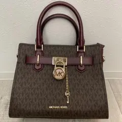 MICHAEL KORS ハンドバッグ ブラウン/バーガンディ