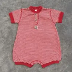 プチバトー　PETIT BATEAU ミラレボーダーロンパース 6 m/67cm