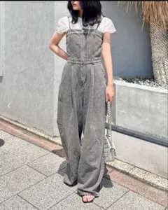 【INGNI】デニムサロペット オーバーオール * 完売カラー:ライトグレー*