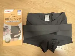 pigeon はくだけで骨盤キュットパンツ L ブラック