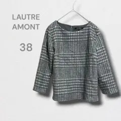 ロートレアモン プルオーバー チェック柄トップス きれいめ ボートネック M