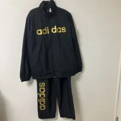 adidas ジャージ上下セット ブラック