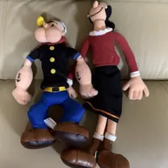 ポパイ＆オリーブ ベンダブル フィギュア くねくね人形 1993年製