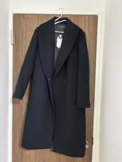 【タグ付き新品】 INDIVI ウール100%チェスターコート ブラック