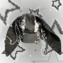 DareSee うさぎ耳 ダメージ加工 キャップ Y2K