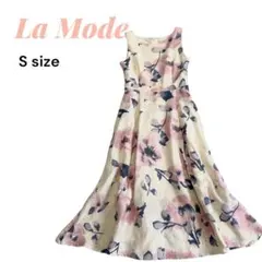 ワンピース パーティードレス 花柄 フラワー ノースリーブ