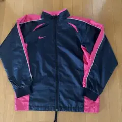 NIKE ジャケット ネイビー ピンク 刺繍　ジャージ