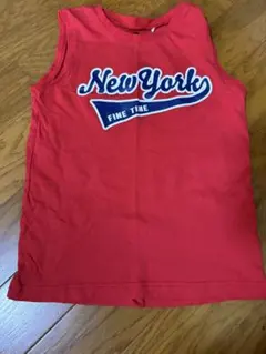 翌日発送❣️ 西松屋　New York ロゴ ノースリーブ タンクトップ　130