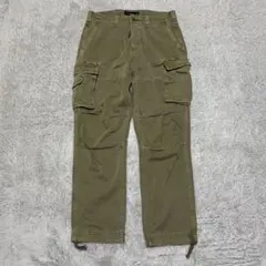 アバクロンビーアンドフィッチ　カーゴパンツ　ミリタリー　W32×L32 カーキのサムネイル