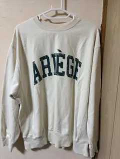 ARÈGE ロゴ入り クルーネック スウェット