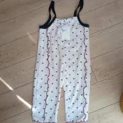 nennen ハート柄オーバーオール 120サイズ