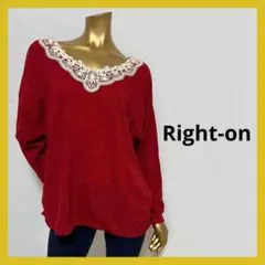 新品タグ付き Right-on ドルマンニット M